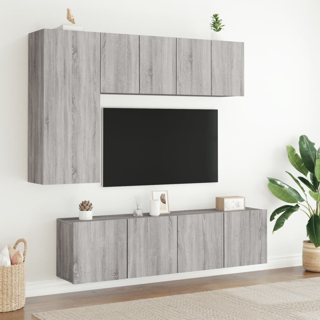TV Wandschrank Lowboard Fernsehschrank Hängeschrank TV Möbel 60/80/100 cm - Bild 63 von 91
