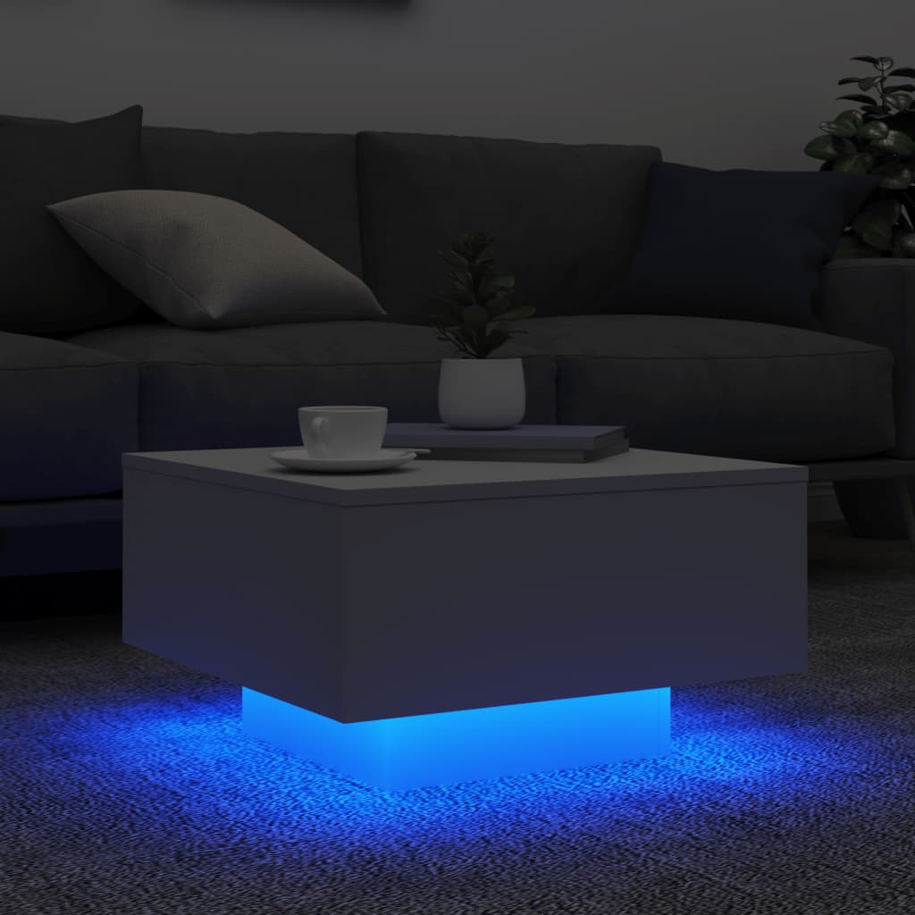 Couchtisch Wohnzimmertisch mit LED Beleuchtung Beistelltisch Stehtische - Bild 17 von 89