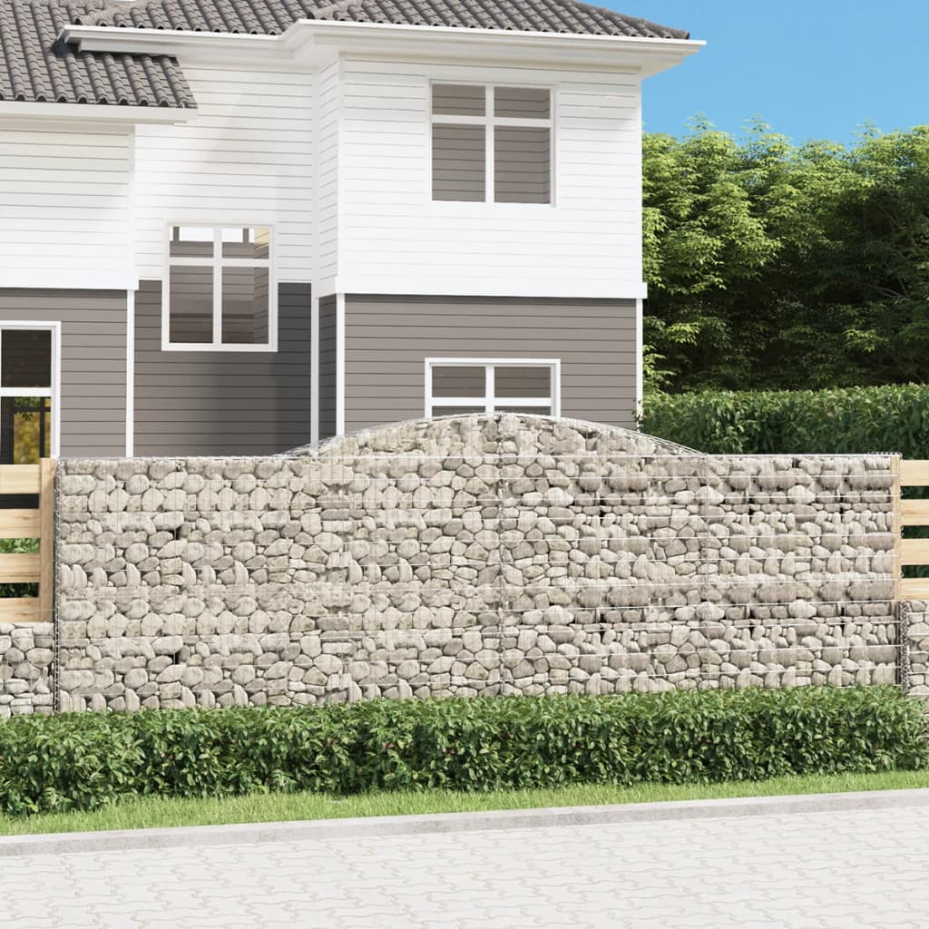 Hochbogen Gabione Steinkorb Steingabionen Drahtkorb Verzinktes soldes Eisen 200-400cm