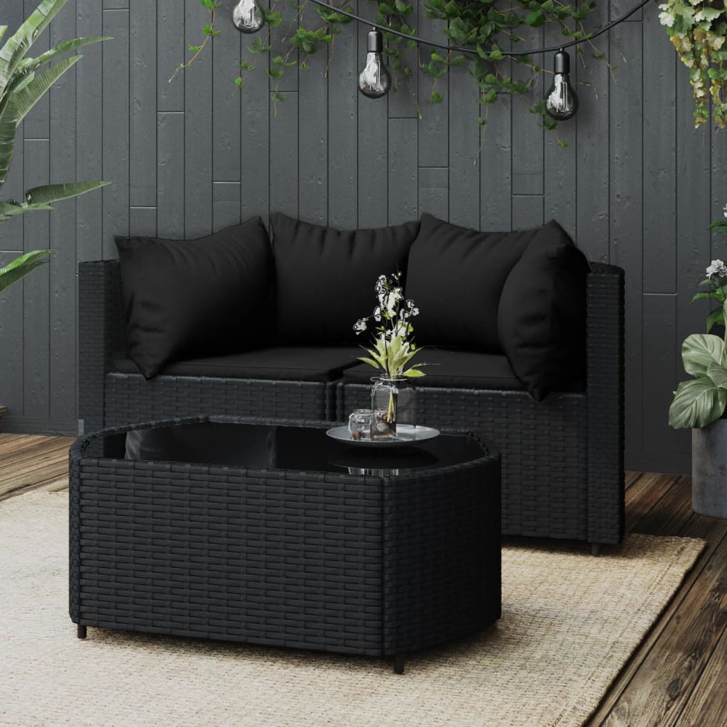 Garten Lounge Set mit Kissen Gartensofa Ecksofa Gartenmöbel Poly Rattan - Bild 63 von 106