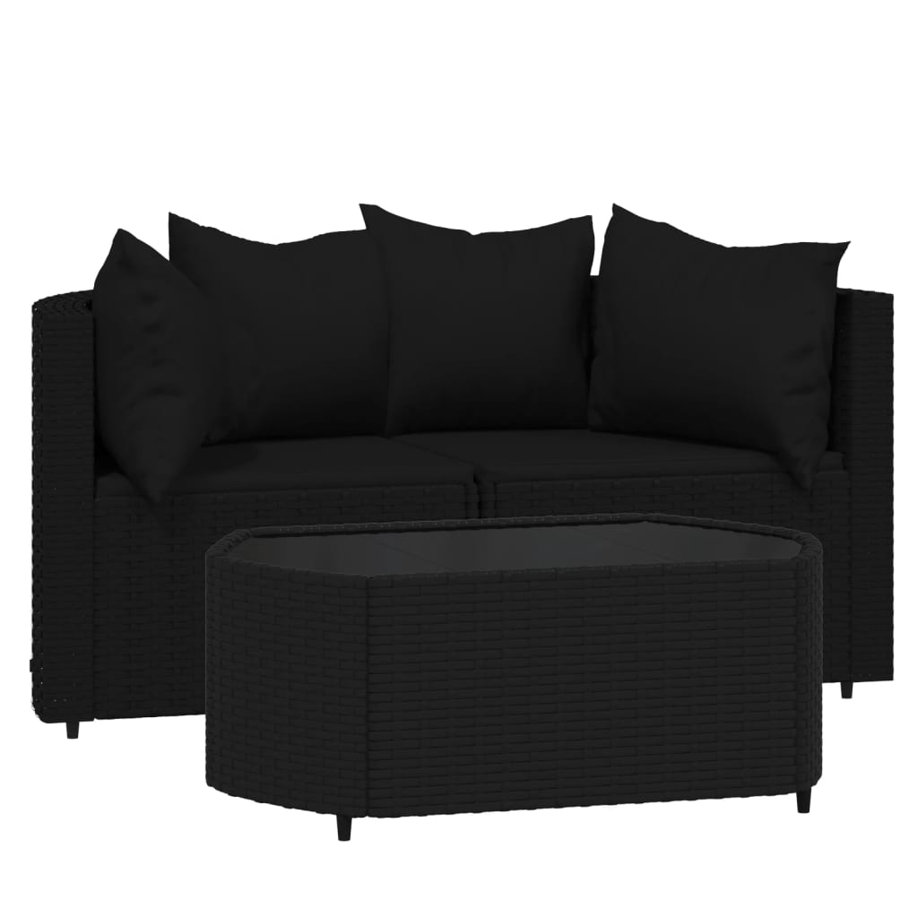 Garten Lounge Set mit Kissen Gartensofa Ecksofa Gartenmöbel Poly Rattan - Bild 64 von 106