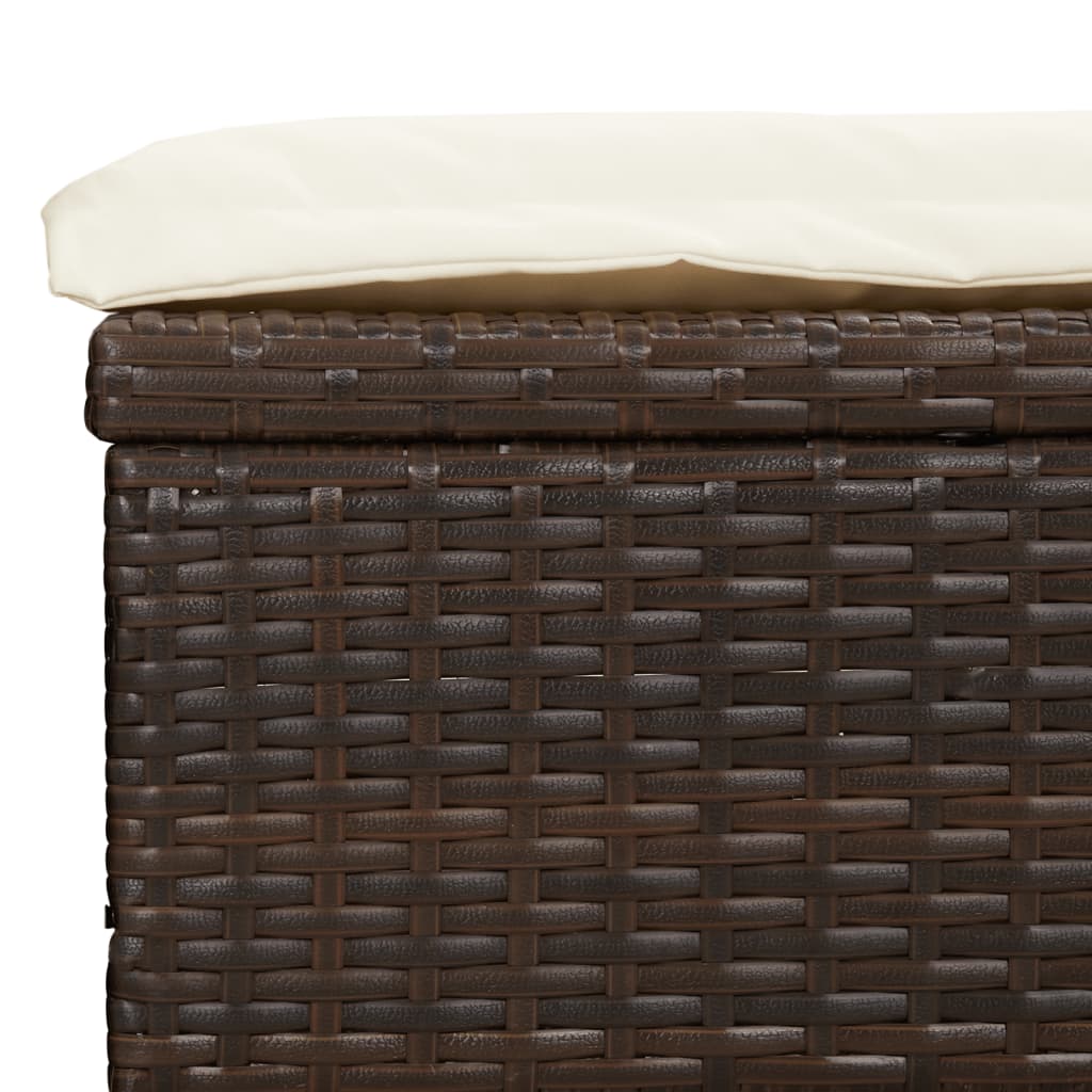 Sonneninsel Sonnenliege mit Faltdach Gartenliege Poly Rattan Loungebett Garten - Bild 21 von 55