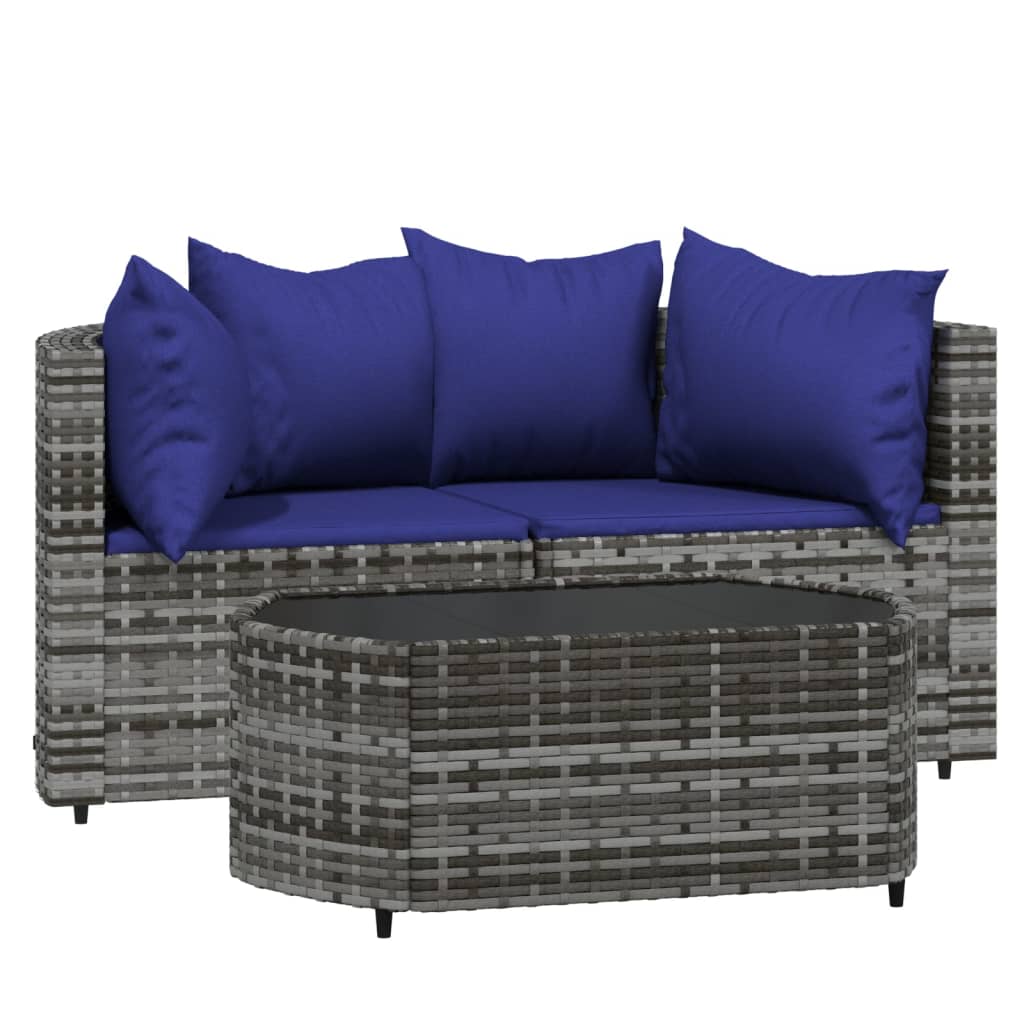 Garten Lounge Set mit Kissen Gartensofa Ecksofa Gartenmöbel Poly Rattan - Bild 16 von 106
