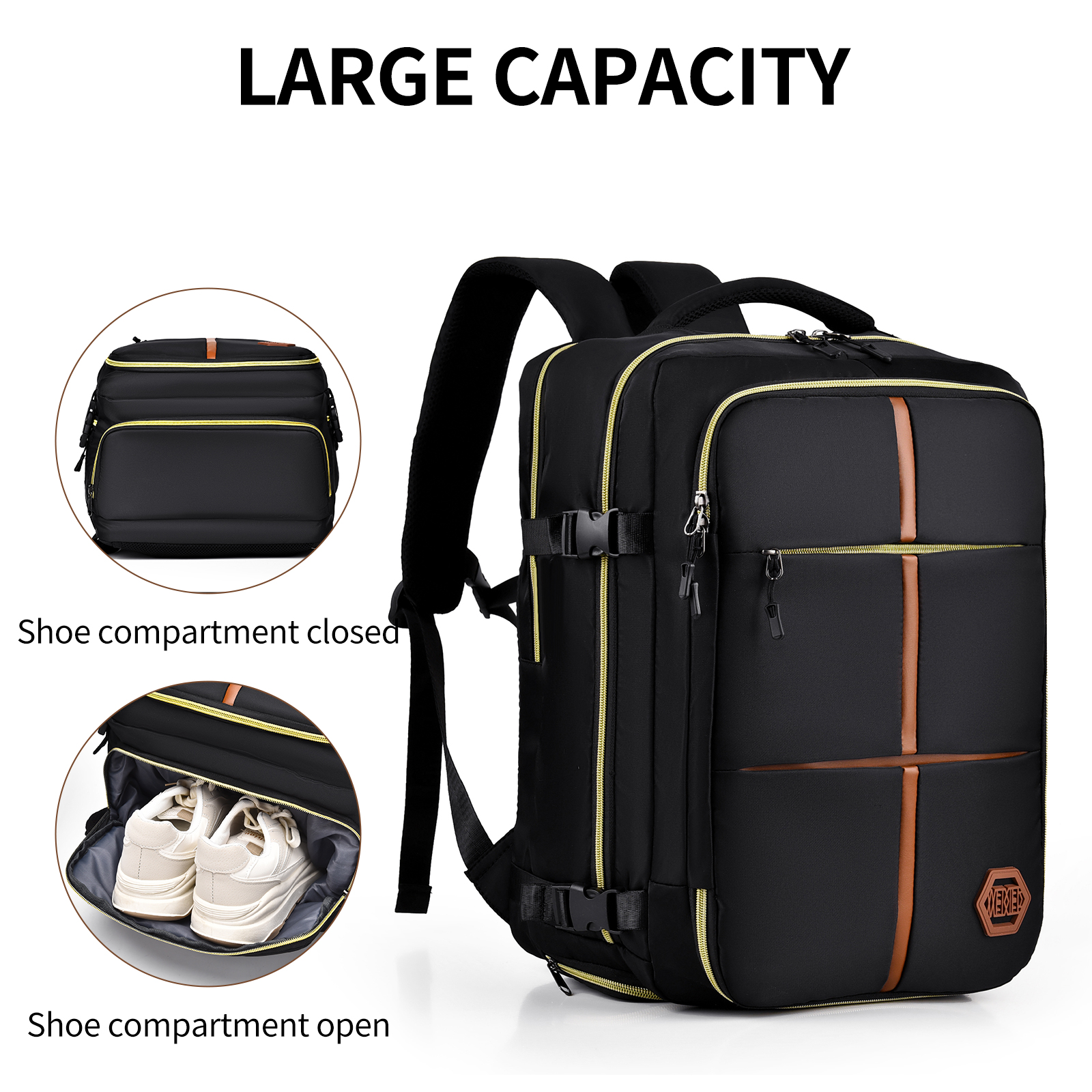 Rucksack 40x20x25 Handgepäck Reiserucksack Ryanair Boardgepäck Schulrucksack Neu - Bild 48 von 63