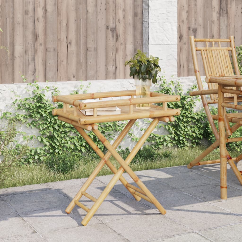 Balkontisch Gartentisch Tabletttisch Bambus Klapptisch Esstisch Konsolentisch - Bild 8 von 48
