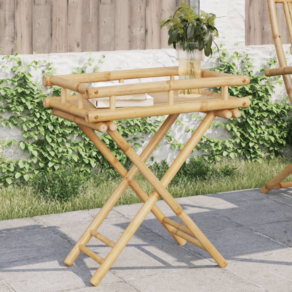 Balkontisch Gartentisch Tabletttisch Bambus Klapptisch Esstisch Konsolentisch - Bild 6 von 48