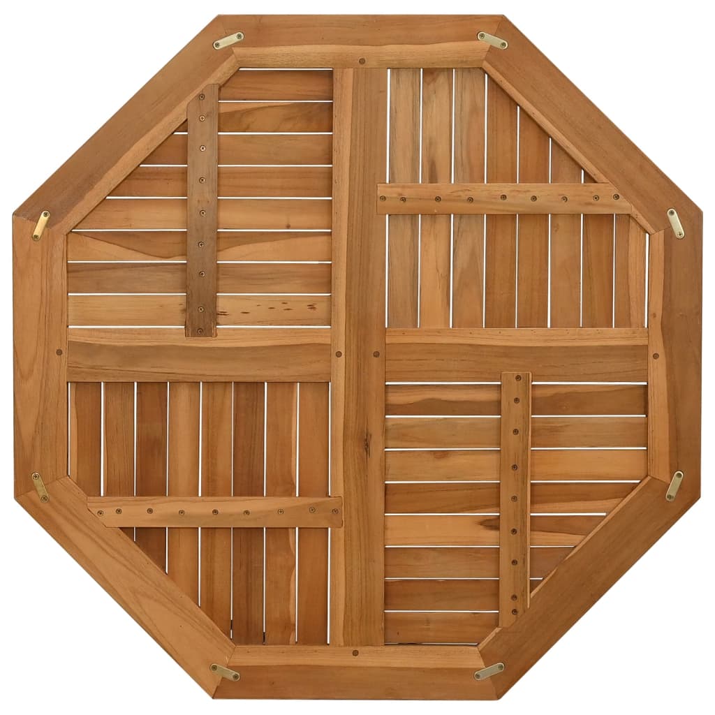 Tischplatte Holzplatte Rund Achteckig Quadratisch Teak Massivholz Tisch Platte - Bild 25 von 29