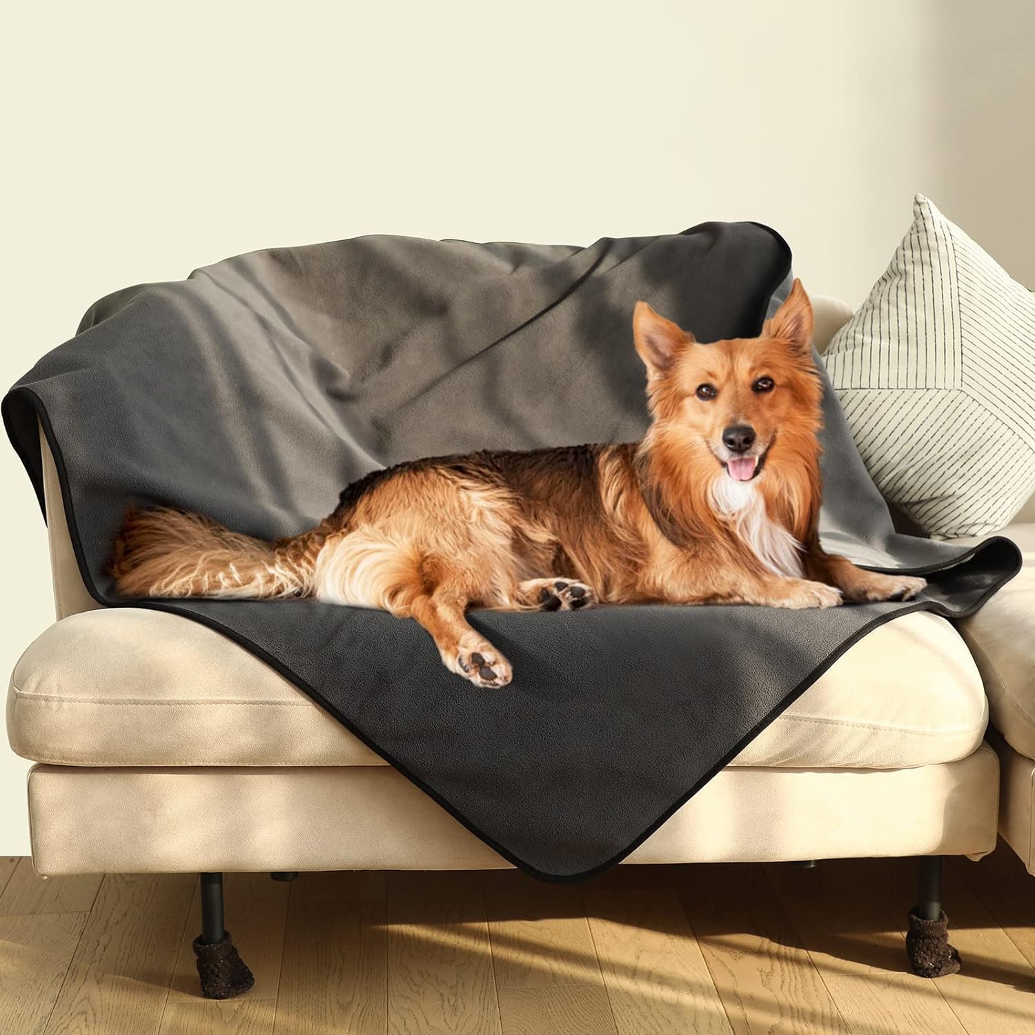 Dog Blanket Waterproof Puppy Blanket Liquid Proof Pet Throw Bed Sofa from Spills - Picture 4 of 21