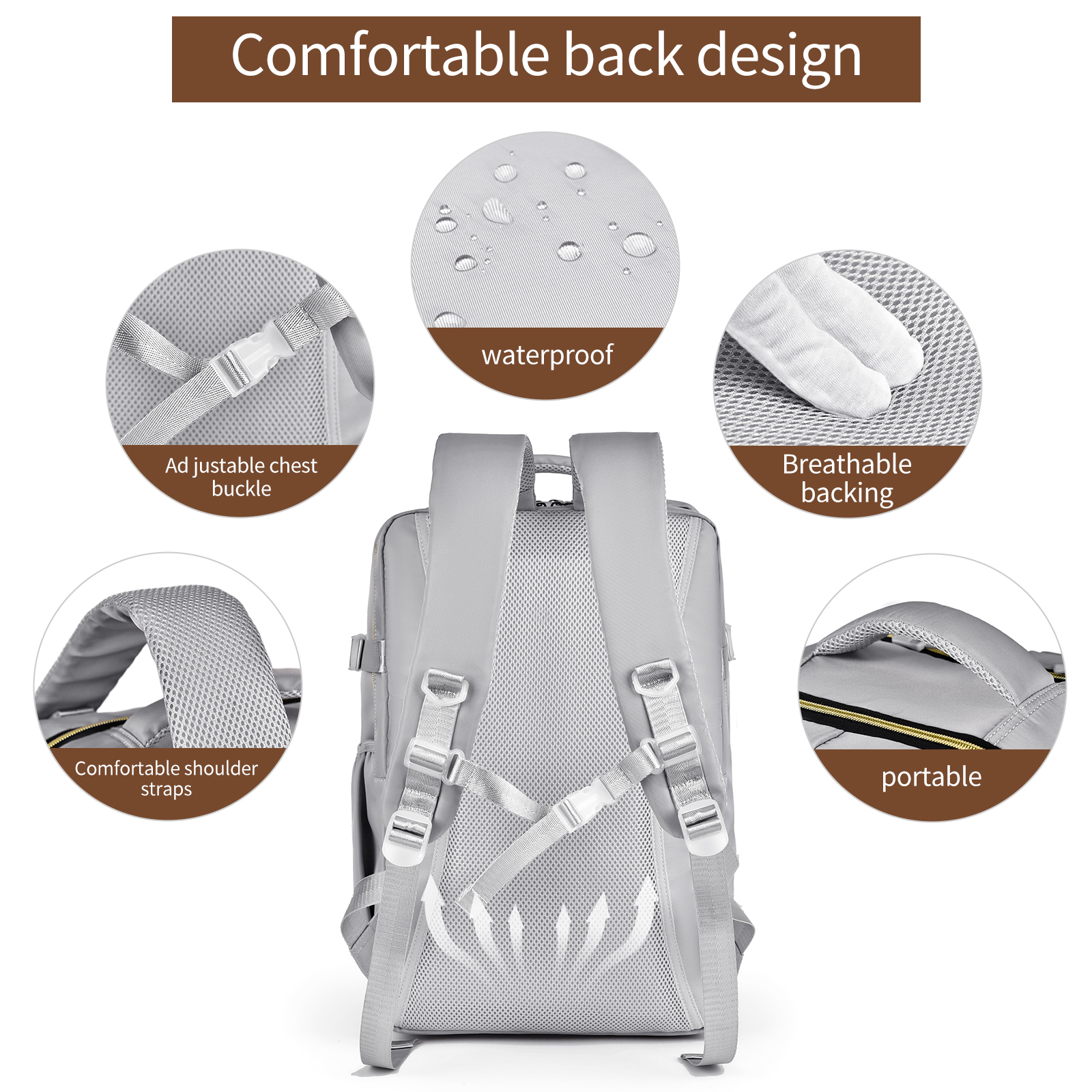 Rucksack 40x20x25 Handgepäck Reiserucksack Ryanair Boardgepäck Schulrucksack Neu - Bild 53 von 63