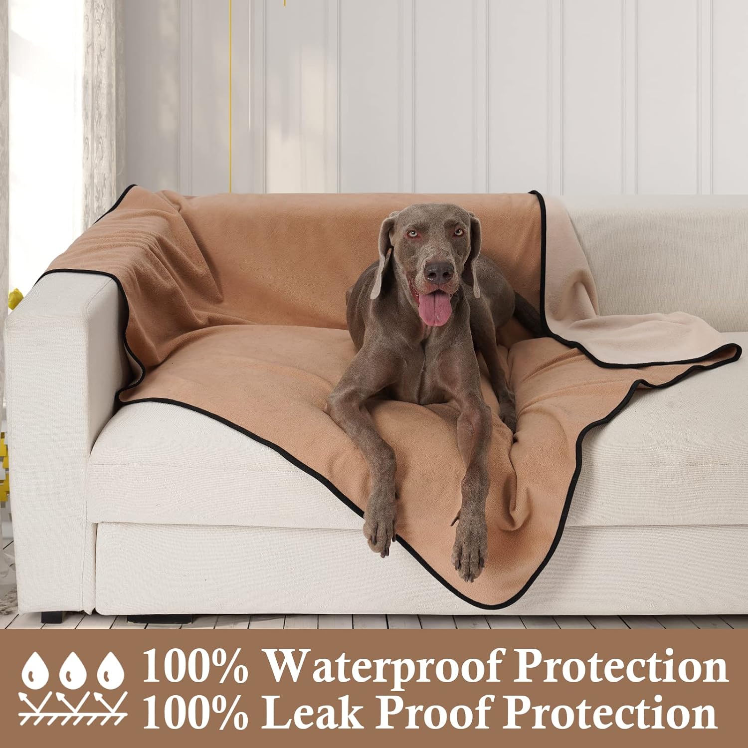 Dog Blanket Waterproof Puppy Blanket Liquid Proof Pet Throw Bed Sofa from Spills - Picture 19 of 21