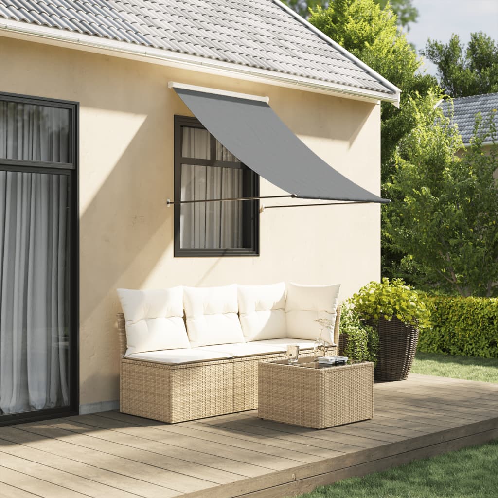 Markise Einziehbar Stahl Fenstermarkise Klemmmarkise Fallarmmarkise Sonnenschutz - Bild 8 von 28