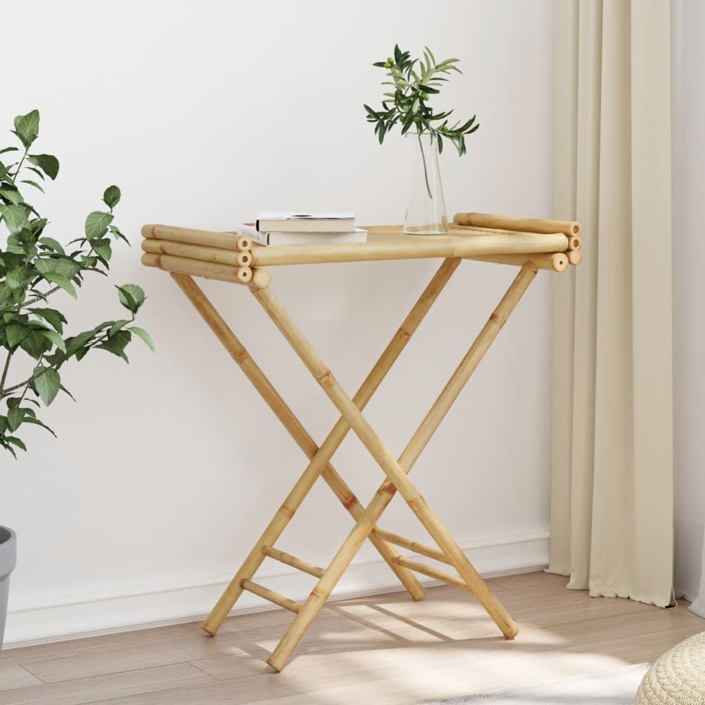 Balkontisch Gartentisch Tabletttisch Bambus Klapptisch Esstisch Konsolentisch - Bild 27 von 48