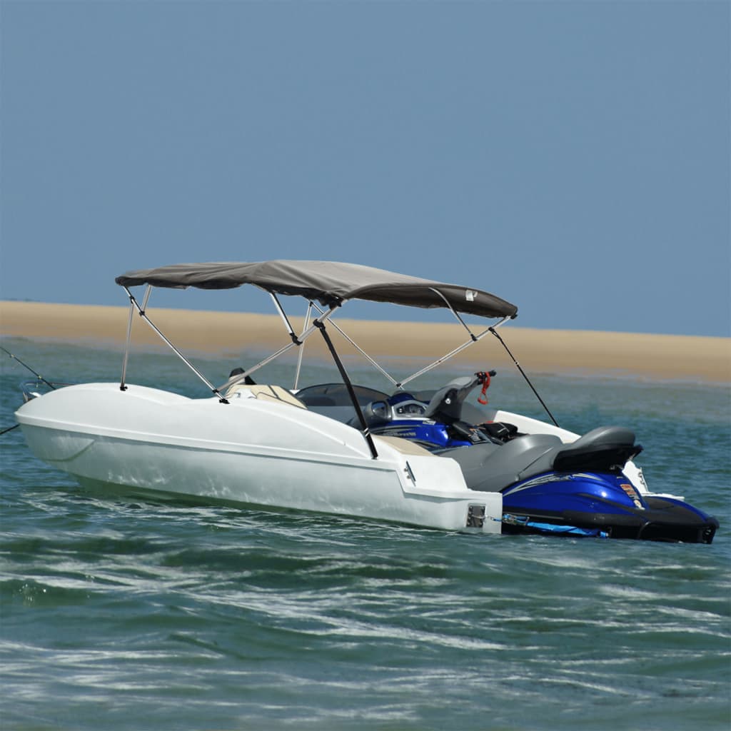 3/4-Bow soldes Bimini Top Canvas Bezug mit Seitenteile Bootsverdeck Sonnensegel Boot