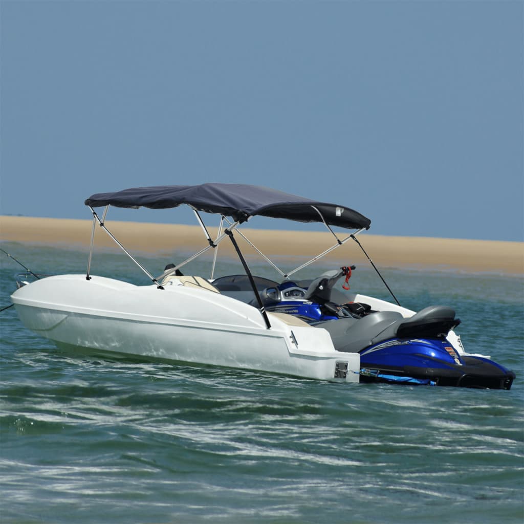 3/4-Bow Bimini Top Canvas Bezug vente en gros mit Seitenteile Bootsverdeck Sonnensegel Boot