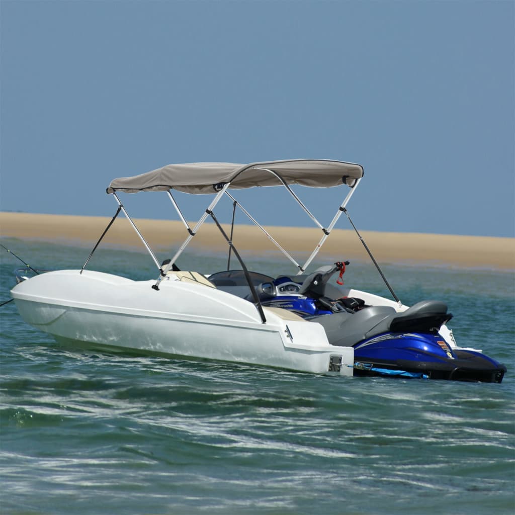 3/4-Bow Bimini Top Canvas Bezug mit Seitenteile Bootsverdeck Sonnensegel 2024 Boot