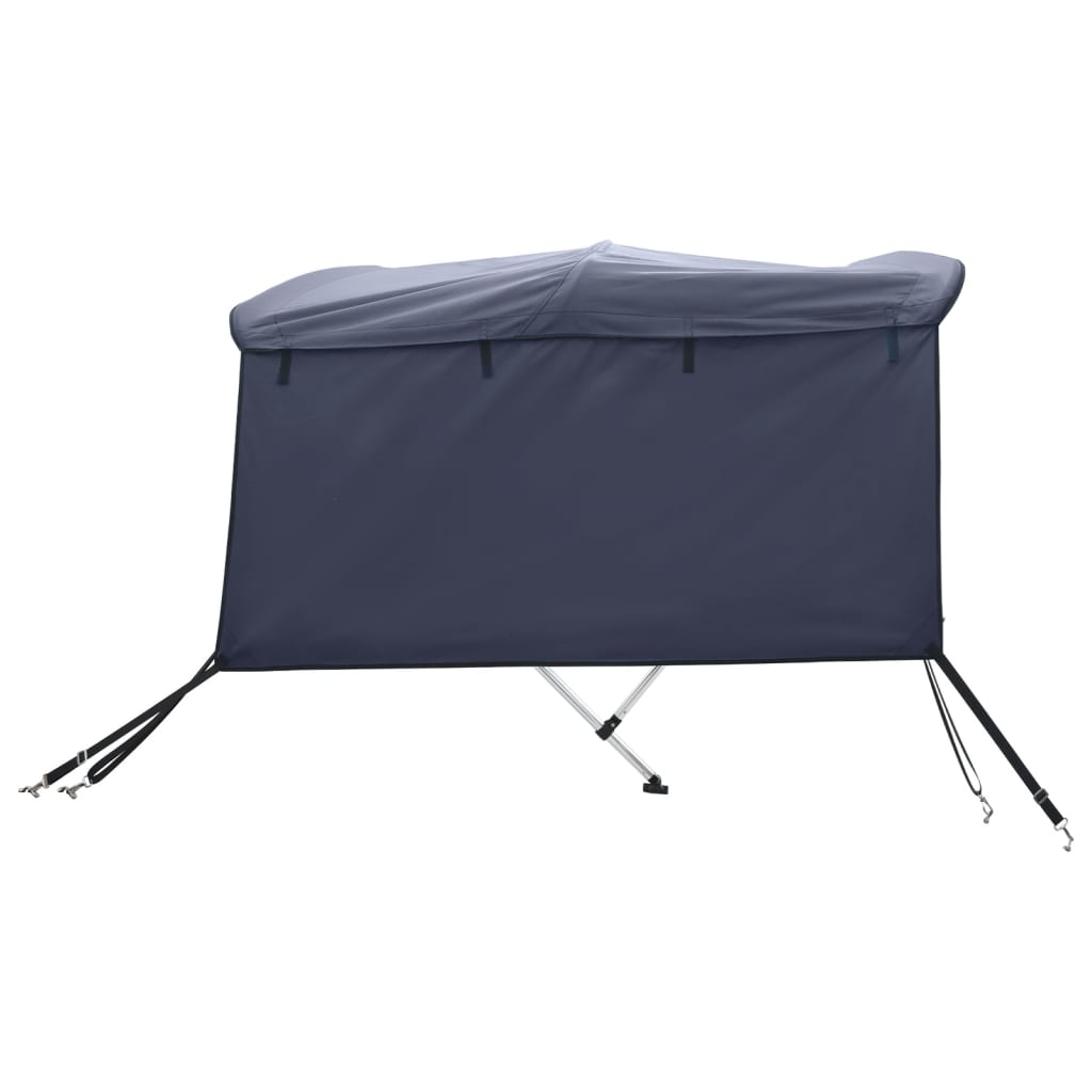 3/4-Bow Bimini Top Canvas Bezug mit Seitenteile Bootsverdeck Sonnensegel 2024 Boot