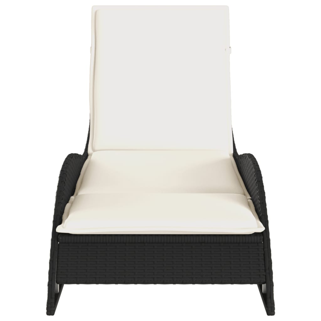 Sonnenliege Gartenliege Liegestuhl Relaxliege Strandliege Doppelliege Polyrattan - Bild 16 von 71