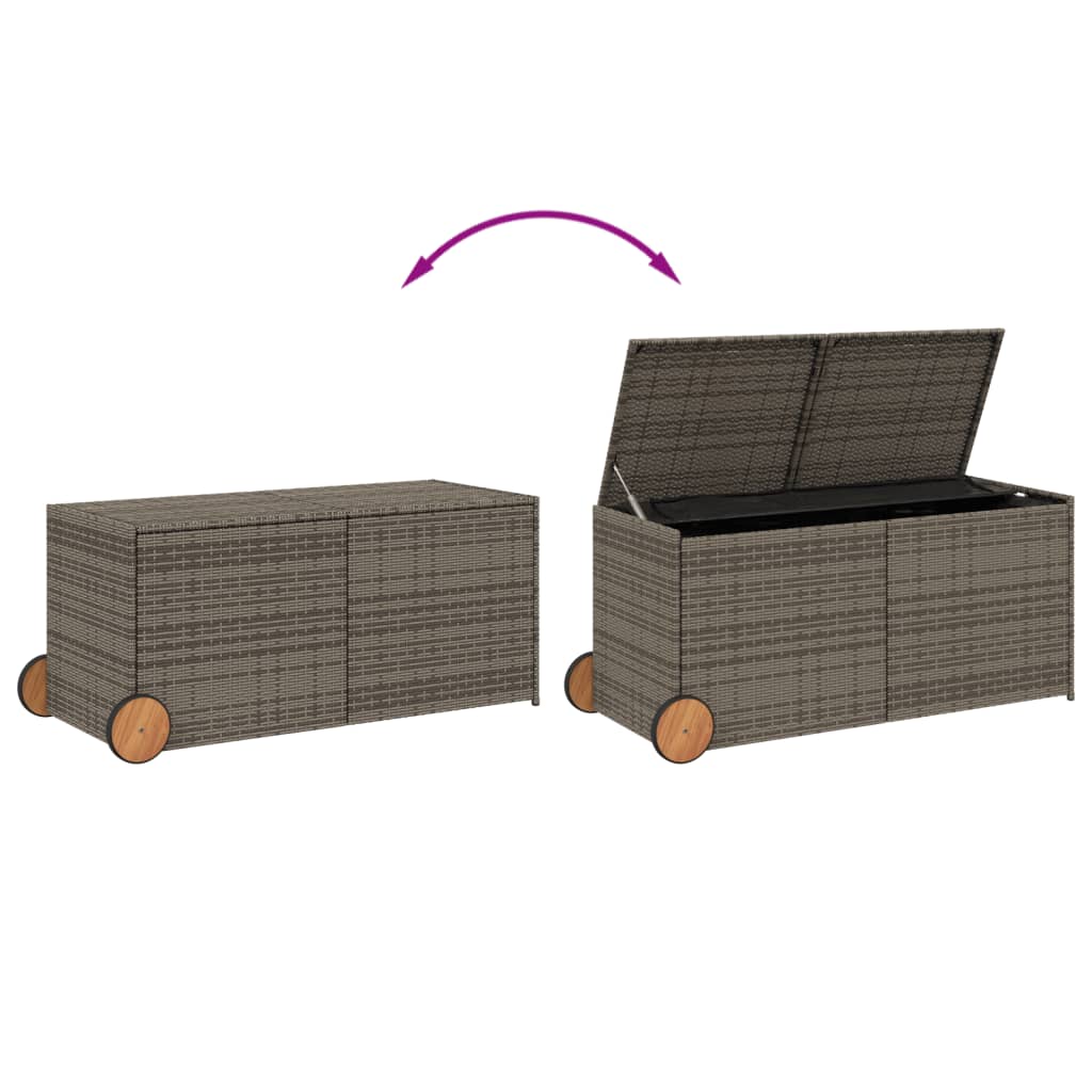 Poly Rattan Gartentruhe Auflagenbox Kissenbox Gartenbox Aufbewahrungsbox Truhe - Bild 71 von 95