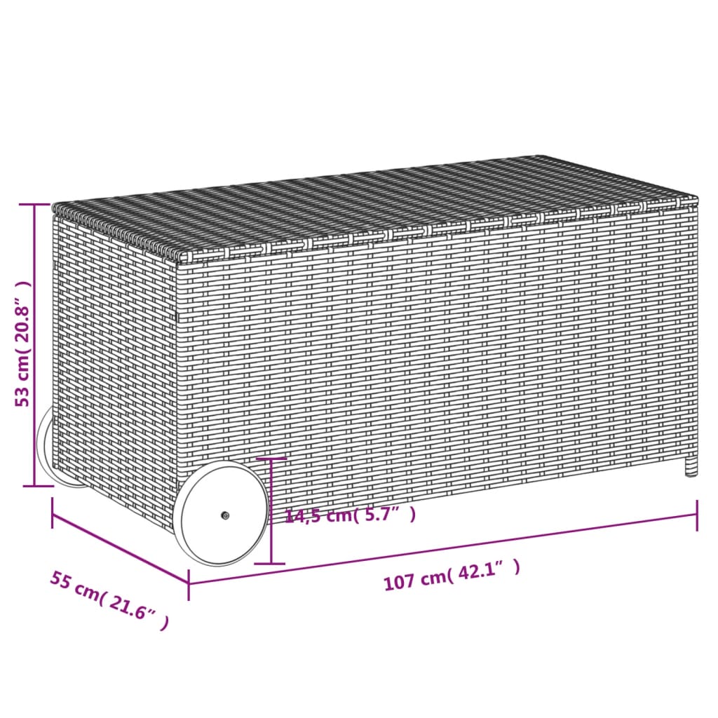 Poly Rattan Gartentruhe Auflagenbox Kissenbox Gartenbox Aufbewahrungsbox Truhe - Bild 42 von 95