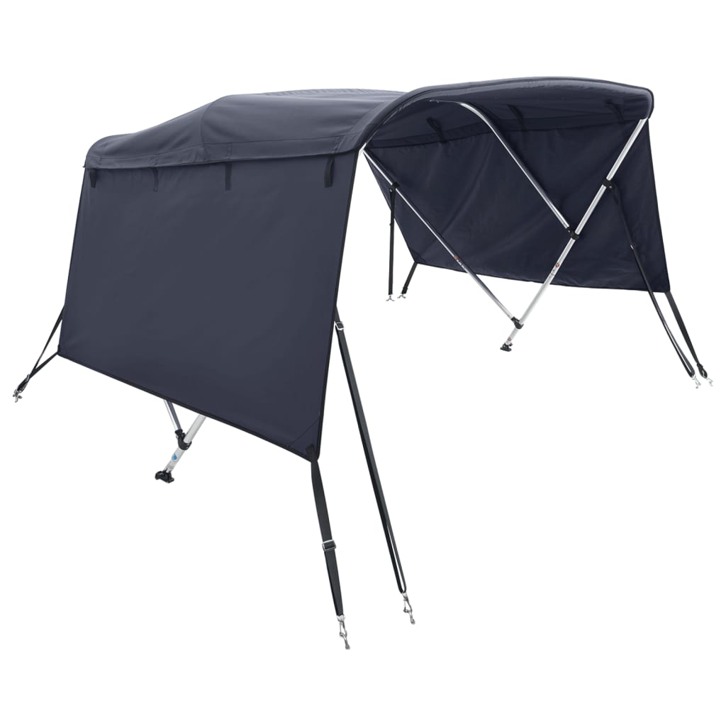 3/4-Bow Bimini Top Canvas Bezug mit Seitenteile Bootsverdeck mode Sonnensegel Boot