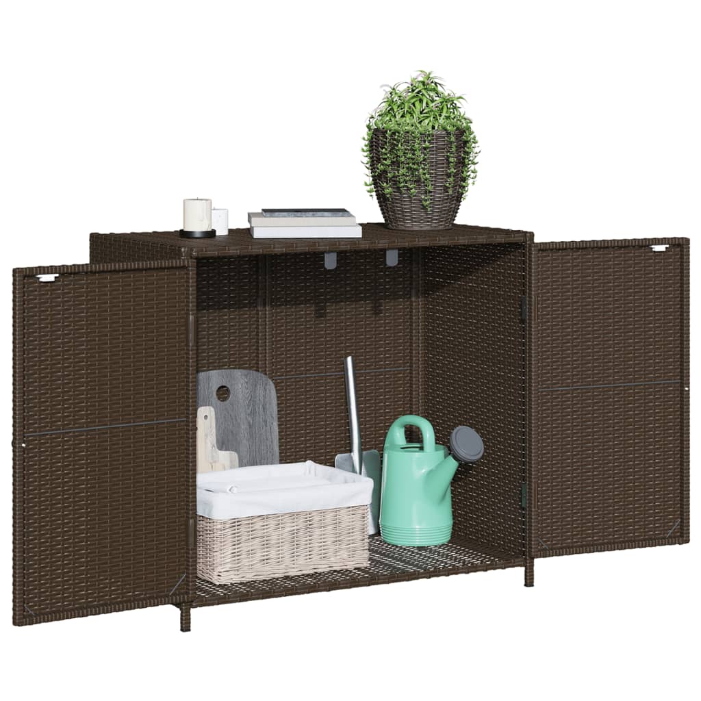 Gartenschrank Balkonschrank Geräteschrank Haushaltsschrank Schrank Poly Rattan - Bild 27 von 55