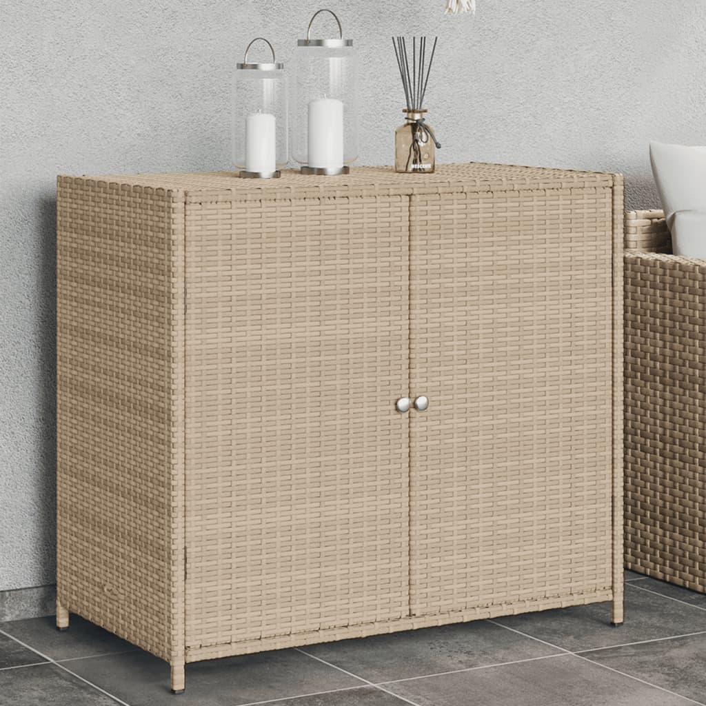 Gartenschrank Balkonschrank Geräteschrank Haushaltsschrank Schrank Poly Rattan - Bild 45 von 55
