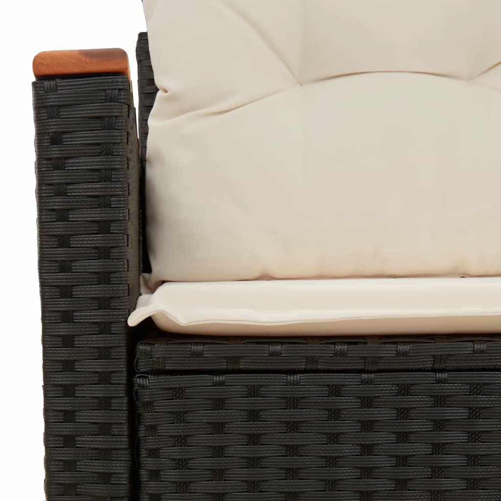 Gartensofa mit Kissen 2-Sitzer Sofa Poly Rattan Gartenmöbel Lounge Sitzgruppe - Bild 30 von 65