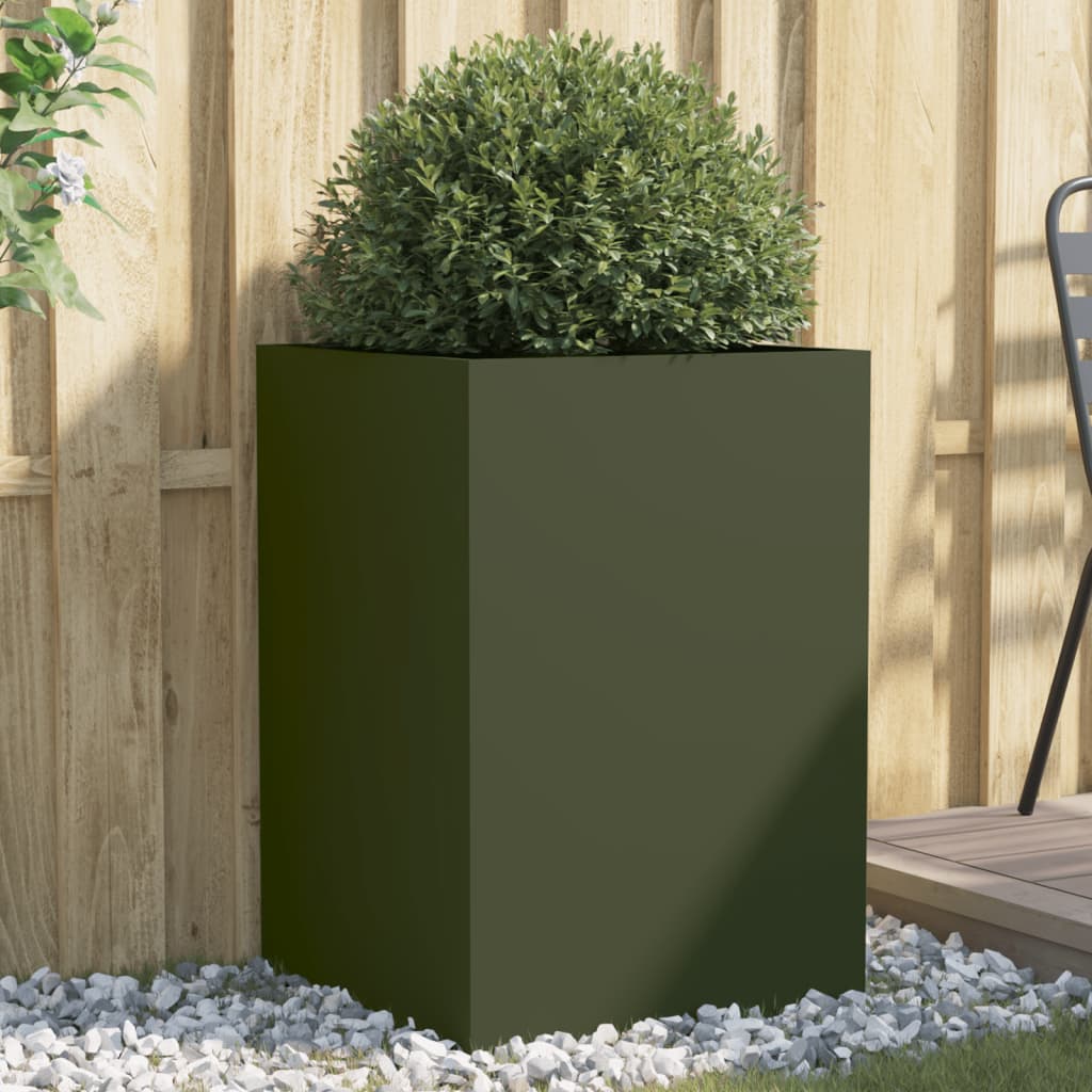 Metall Pflanzkübel Blumenkasten Hochbeet Gemüsebeet Blumenbeet Stahl Beet Garten - Bild 60 von 93
