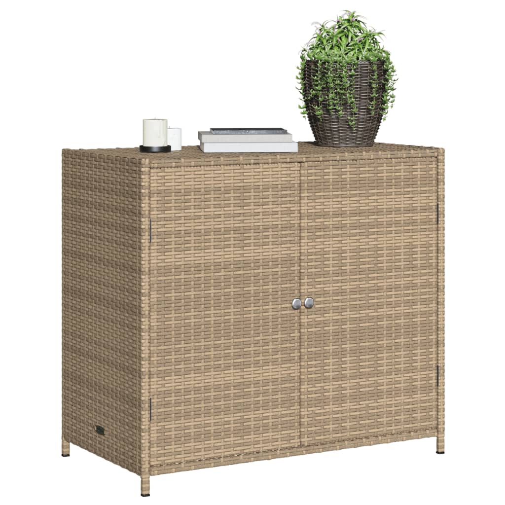 Gartenschrank Balkonschrank Geräteschrank Haushaltsschrank Schrank Poly Rattan - Bild 48 von 55