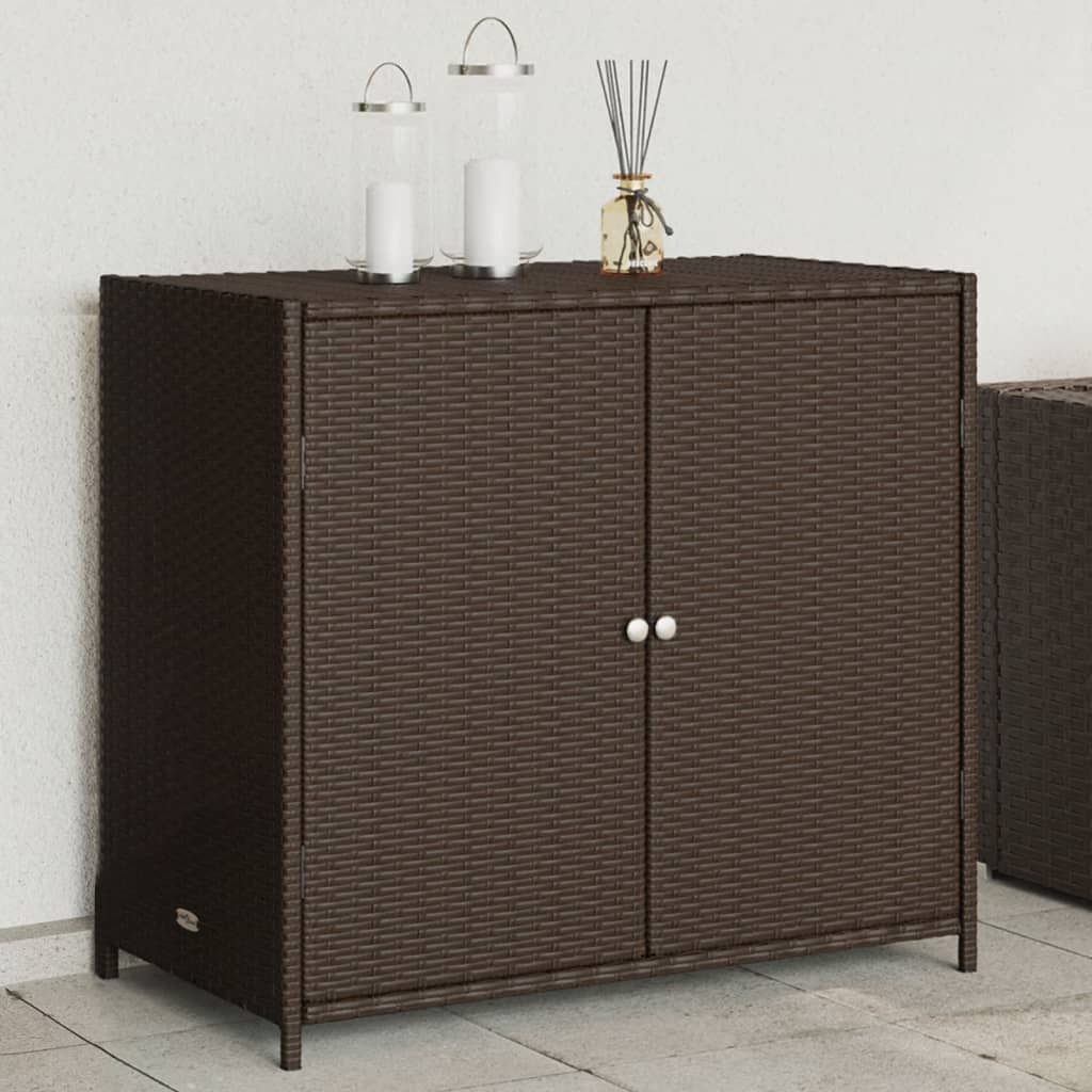 Gartenschrank Balkonschrank Geräteschrank Haushaltsschrank Schrank Poly Rattan - Bild 23 von 55