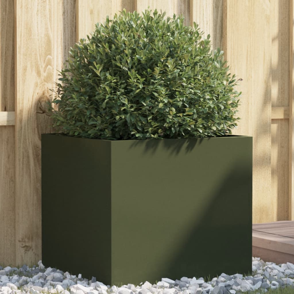 Metall Pflanzkübel Blumenkasten Hochbeet Gemüsebeet Blumenbeet Stahl Beet Garten - Bild 61 von 93