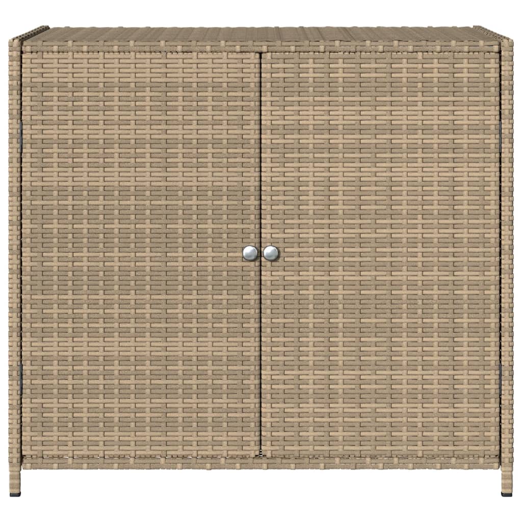 Gartenschrank Balkonschrank Geräteschrank Haushaltsschrank Schrank Poly Rattan - Bild 51 von 55