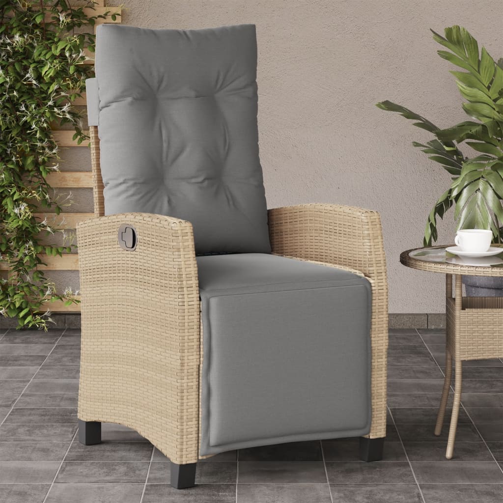 Poly Rattan Gartensessel mit Kissen Verstellbar Gartenstuhl Sessel Stuhl Stühle - Bild 59 von 77