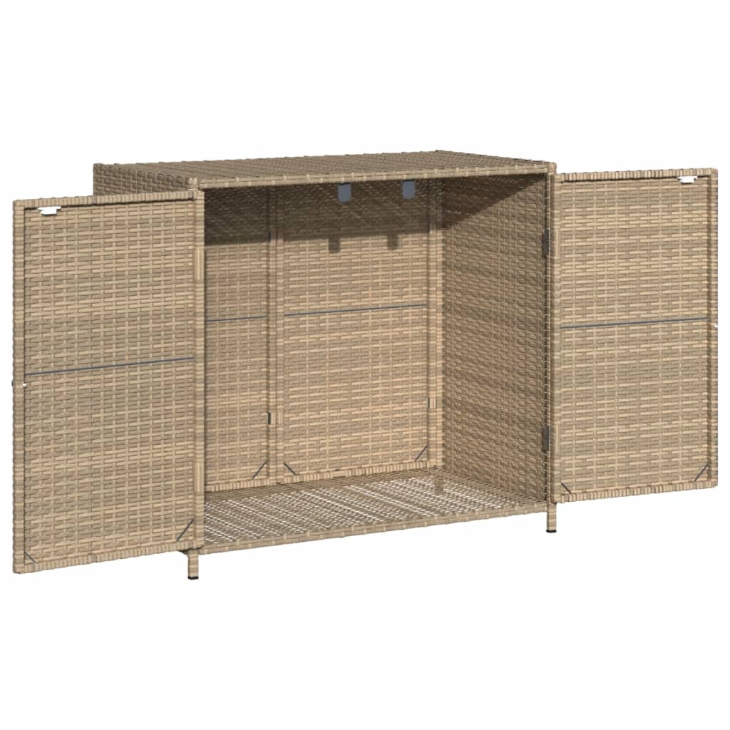 Gartenschrank Balkonschrank Geräteschrank Haushaltsschrank Schrank Poly Rattan - Bild 50 von 55