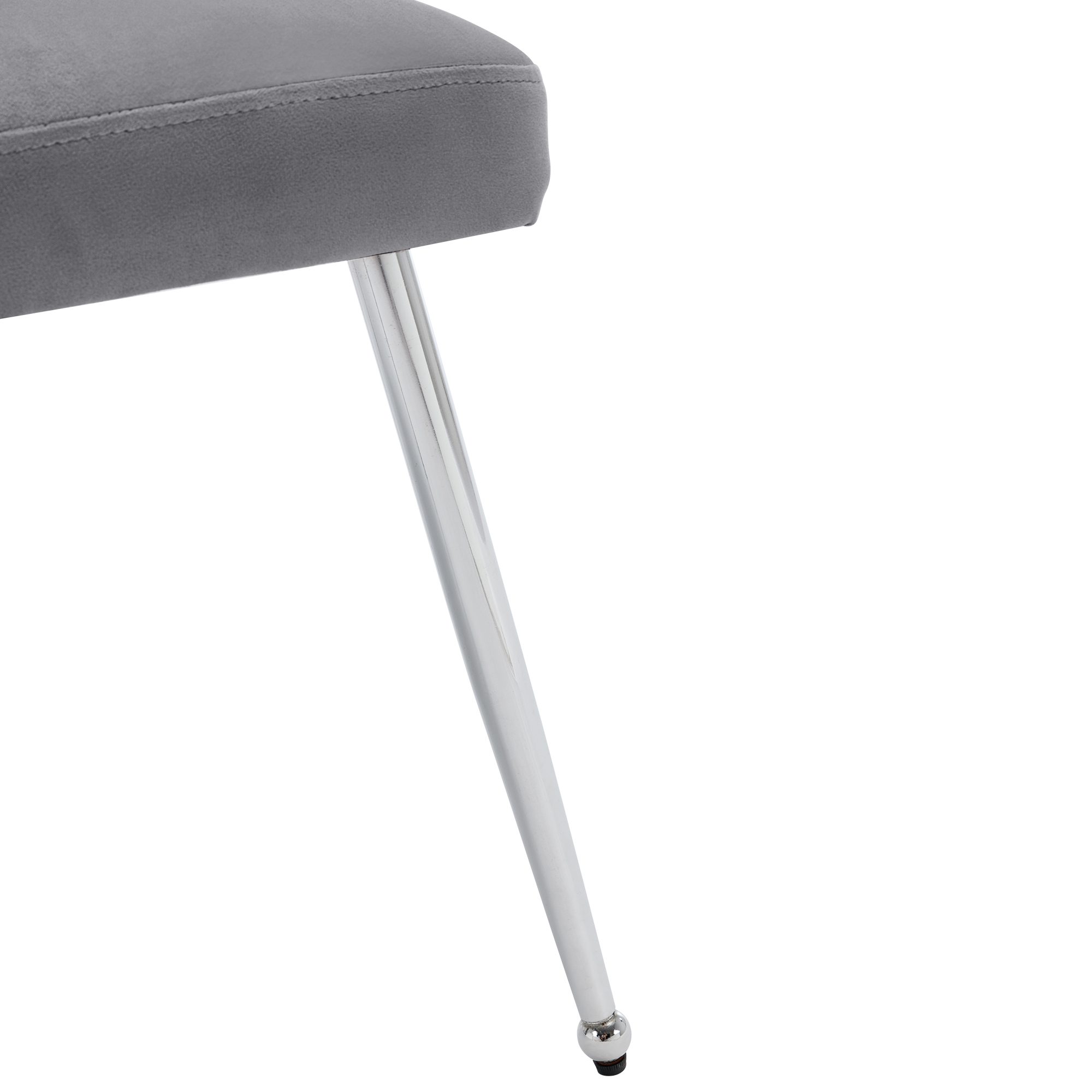 1/2/4/6x Dining Chairs Set Velvet Padded Metal Legs Kitchen Office Home Chair - Picture 16 of 51