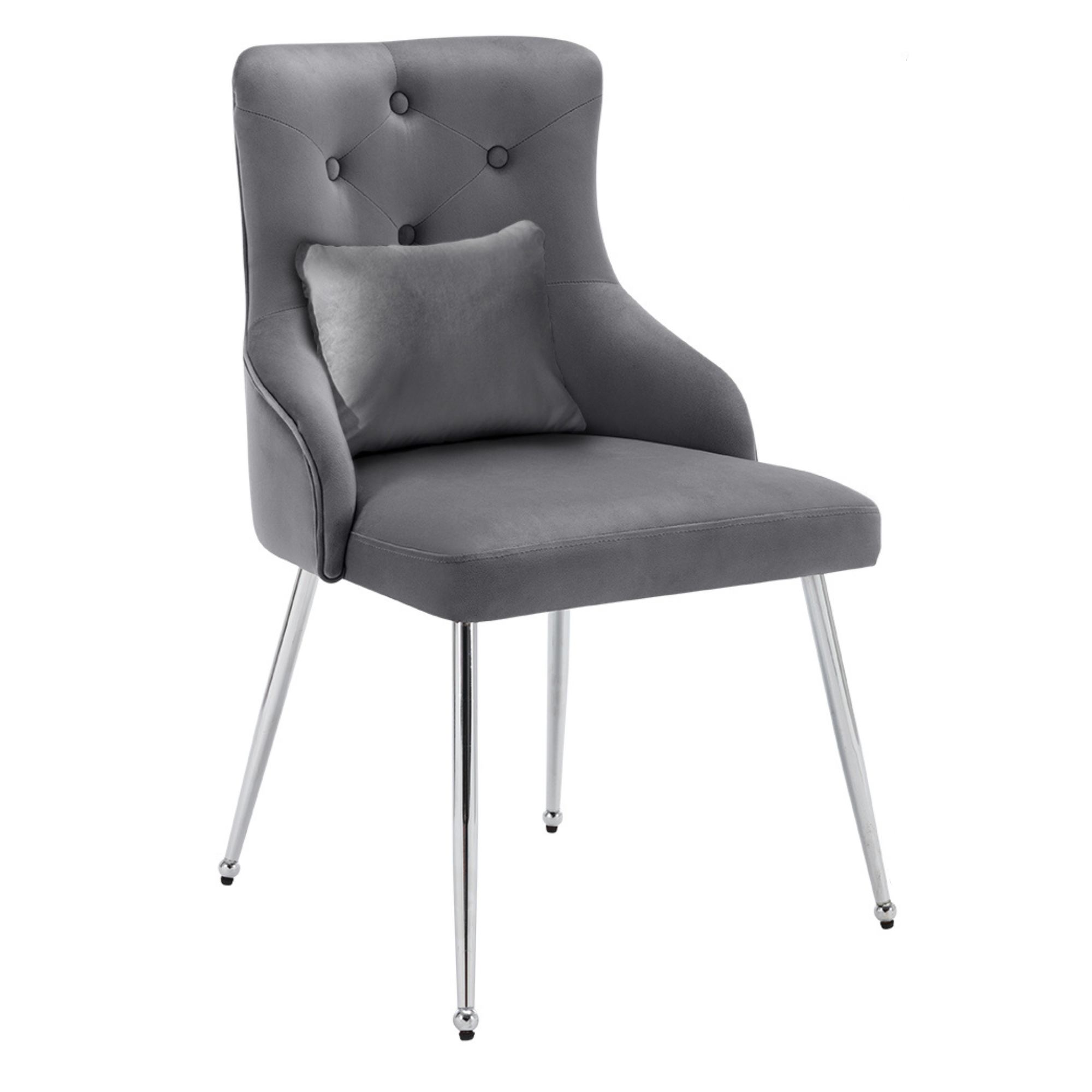 1/2/4/6x Dining Chairs Set Velvet Padded Metal Legs Kitchen Office Home Chair - Picture 7 of 51