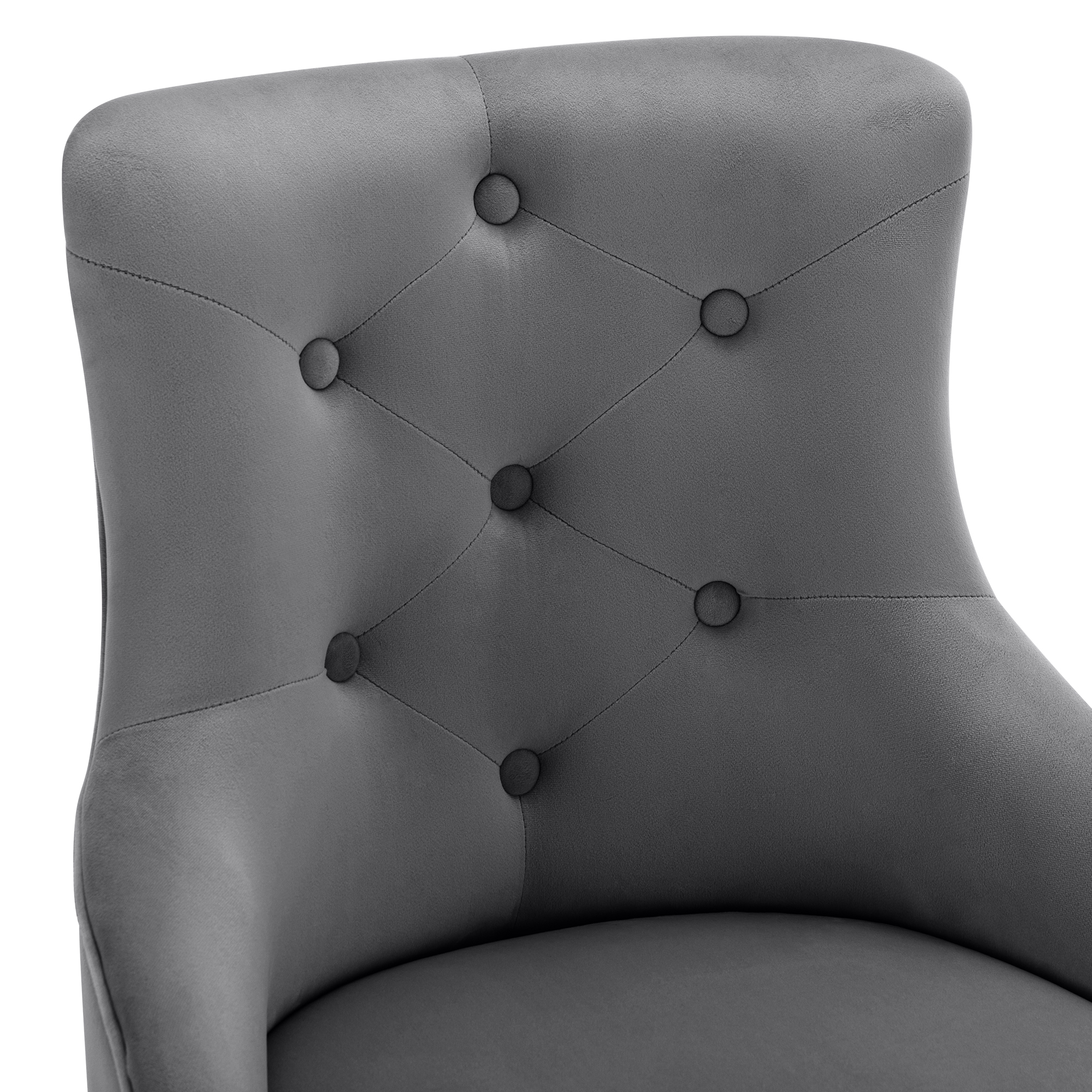 1/2/4/6x Dining Chairs Set Velvet Padded Metal Legs Kitchen Office Home Chair - Picture 8 of 51