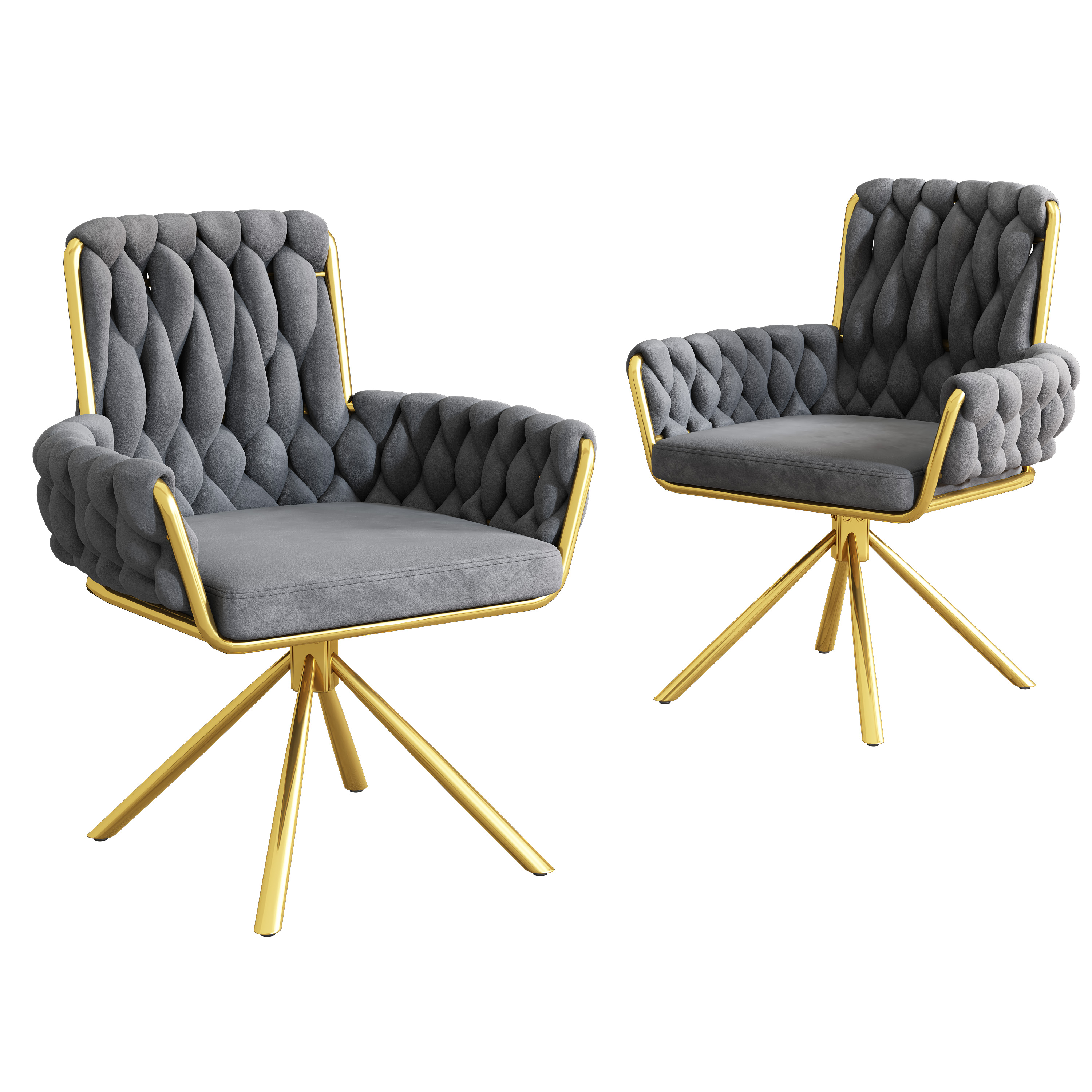 1/2/4/6x Dining Chair Armchair Velvet Kitchen Dining Room Restaurant Office - Picture 35 of 74