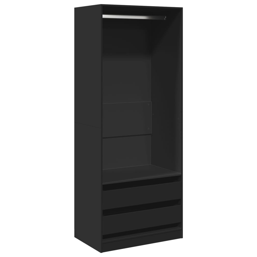 Kleiderschrank mit 2 Schubladen Offen Garderoben Schrank (30-100)x80x200cm - Bild 22 von 103