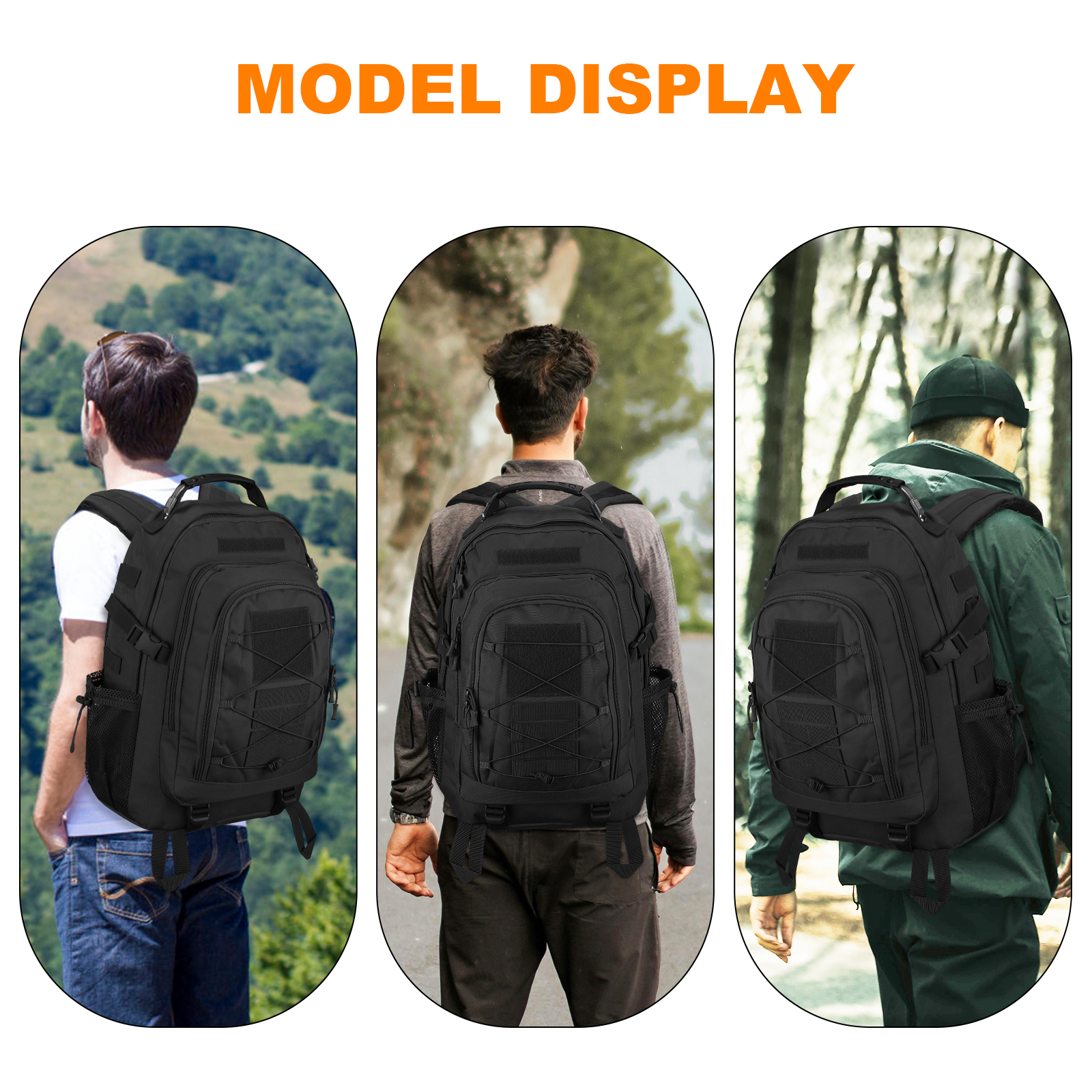 40L Taktischer Rucksack Militär Wanderrucksack Wasserdicht Trekkingrucksack