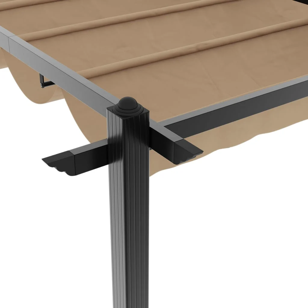 6x3m Pavillon Aluminium mit ausziehbarem Dach Garten Pergola Gazebo Partyzelt - Bild 31 von 32