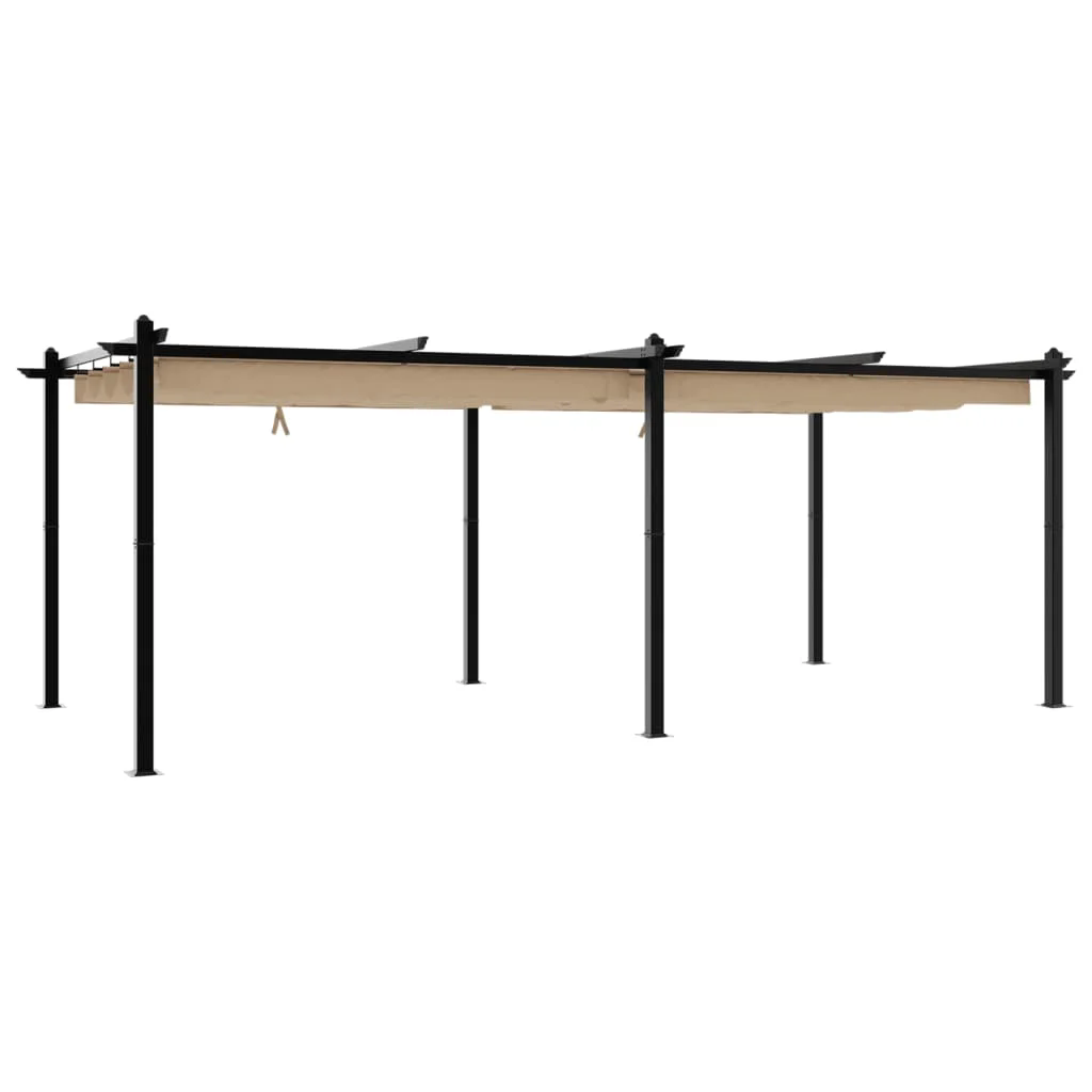 6x3m Pavillon Aluminium mit ausziehbarem Dach Garten Pergola Gazebo Partyzelt - Bild 28 von 32