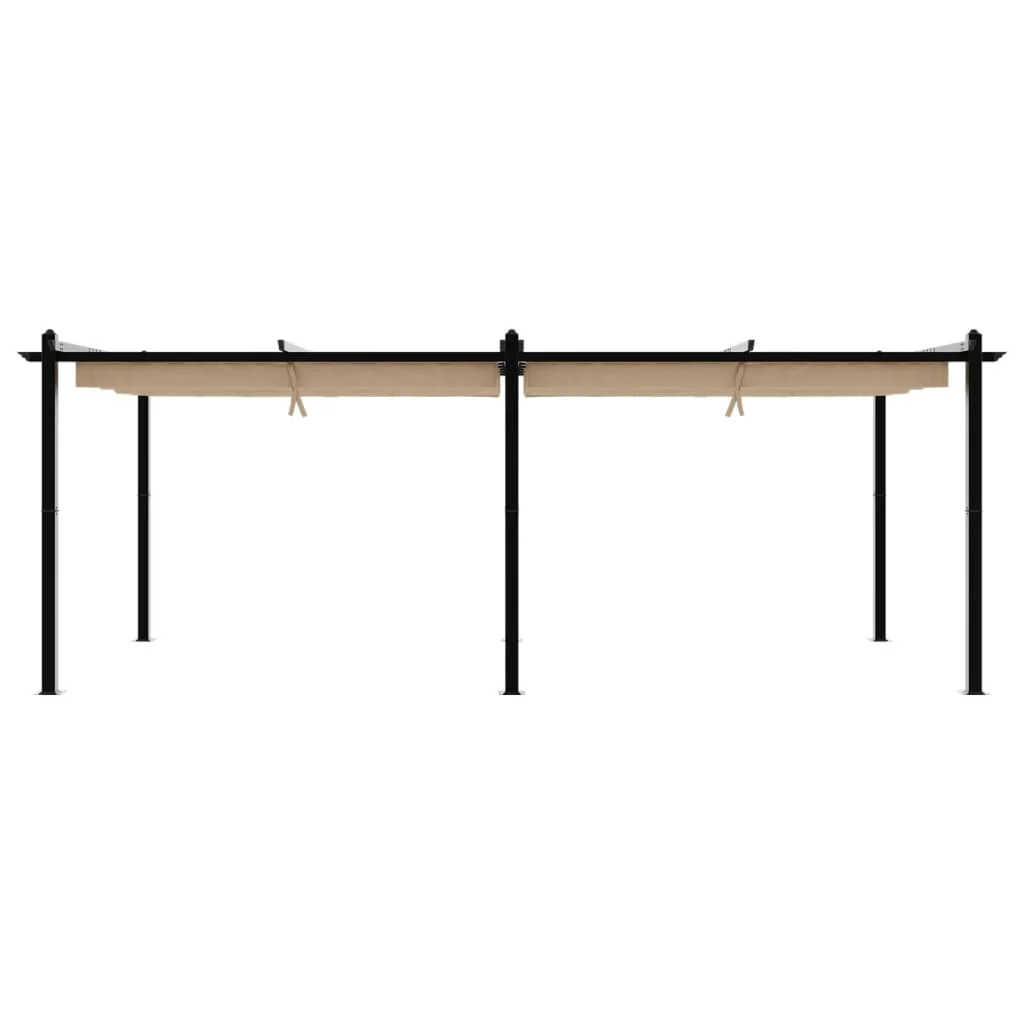 6x3m Pavillon Aluminium mit ausziehbarem Dach Garten Pergola Gazebo Partyzelt - Bild 26 von 32