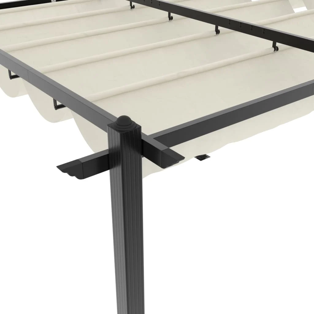 6x3m Pavillon Aluminium mit ausziehbarem Dach Garten Pergola Gazebo Partyzelt - Bild 11 von 32