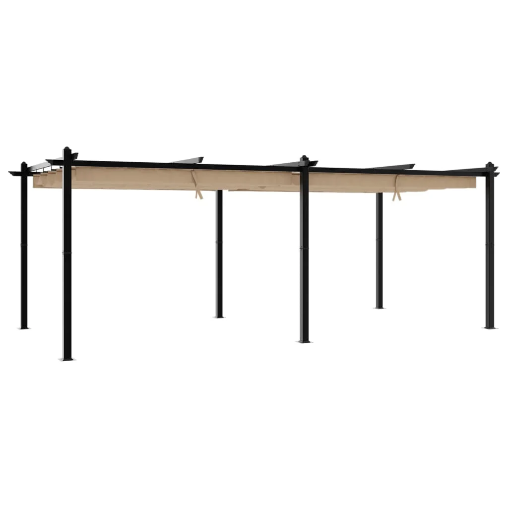 6x3m Pavillon Aluminium mit ausziehbarem Dach Garten Pergola Gazebo Partyzelt - Bild 23 von 32