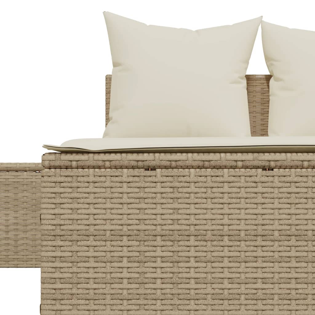 Doppel-Sonnenliege mit Auflagen Gartenliege Liegestuhl Loungeliege Poly Rattan - Bild 59 von 72
