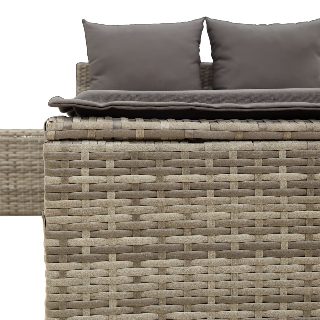 Doppel-Sonnenliege mit Auflagen Gartenliege Liegestuhl Loungeliege Poly Rattan - Bild 39 von 72
