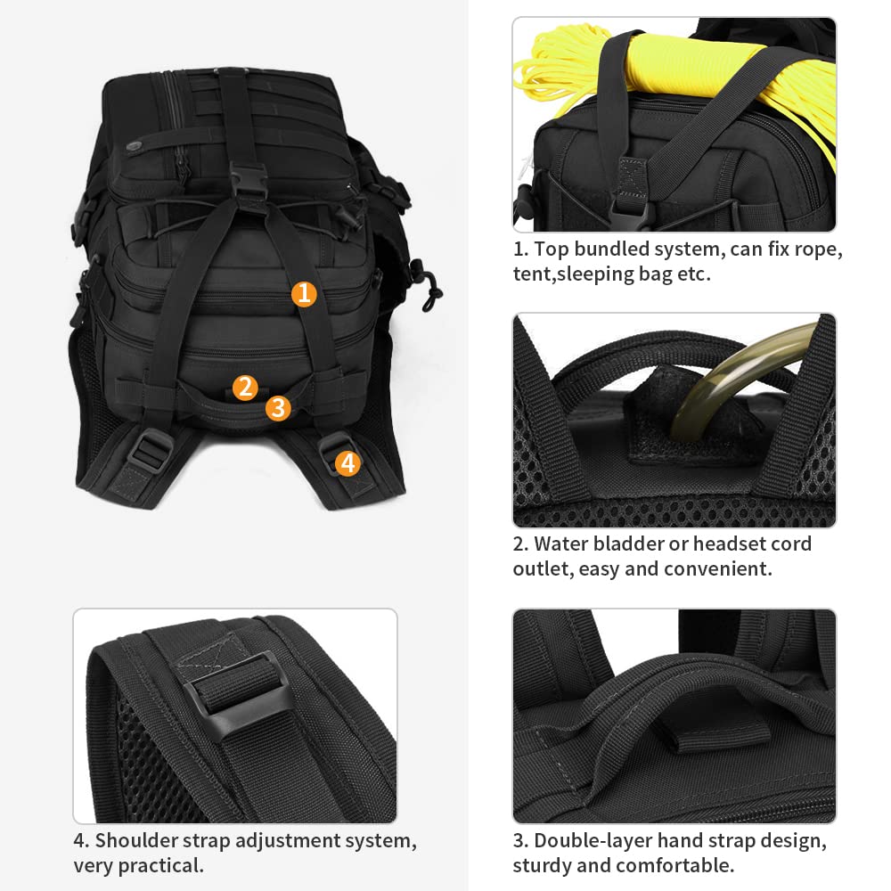 40L 50L Taktischer Rucksack Militär Wanderrucksack Wasserdicht Trekkingrucksack