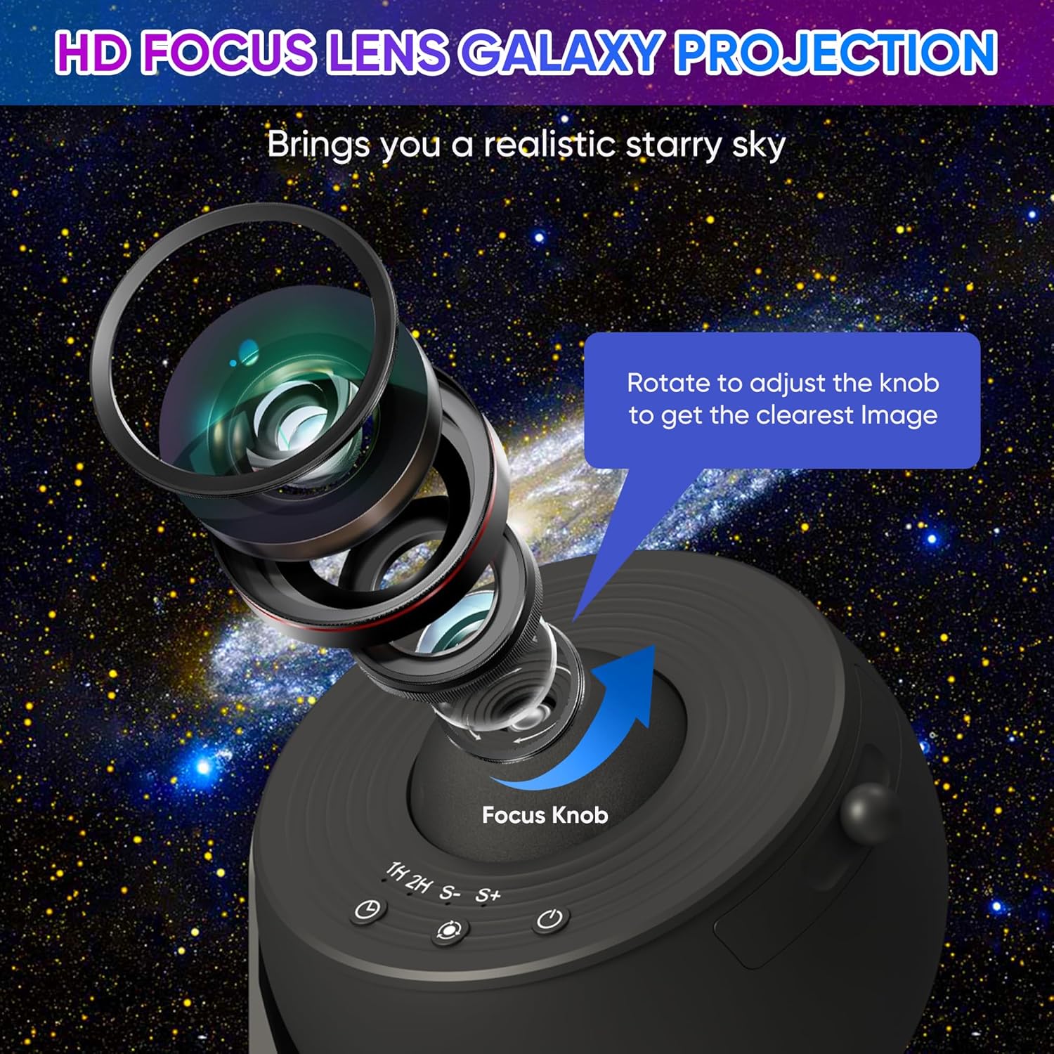 Galaxy Projector 13-In-1 HD Planetarium Star Projector Sky Constellation Night