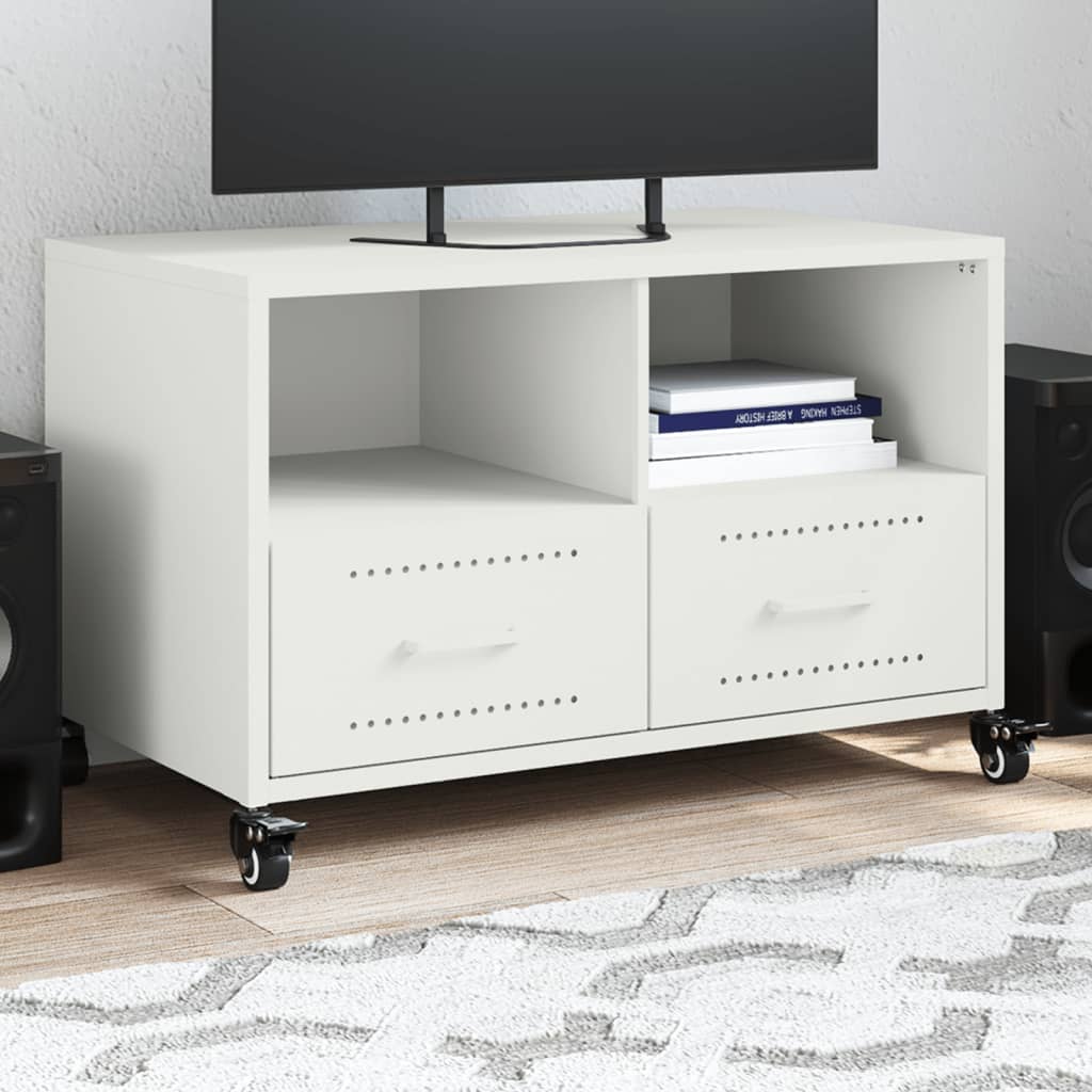 TV Schrank Fernsehtisch Lowboard Fernsehschrank Kaltgewalzter Stahl vidaXL - Bild 29 von 29